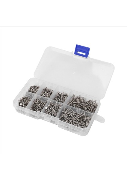 3200PCS Paslanmaz Çelik Kendinden Kendi Kendi Kendi Kendi Vidalı Çiftlik Kiti Kilit Kilitli Ahşap Iplik Tırnak Vidası Setleri M2 (Yurt Dışından) fırsatları