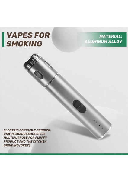 Elektrik Taşınabilir Öğütücü Kabarık Ürün ve Mutfak Taşlama (Gri) Için Çok Amaçlı USB Şarj Edilebilir Baharat Çok Amaçlı (Yurt Dışından) fırsatları