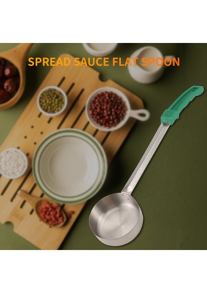 Pizza Yayılmış Sos Laket Kauçuk Tutar Düz Alt Mutfak Yemek Kaşığı Paslanmaz Çelik Ölçüm Stir Çorba Kaşığı -4 Oz (Yurt Dışından) indirimleri