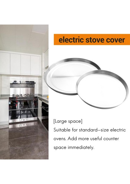 4pcs Paslanmaz Çelik Ocak Kapakları Soba Plakası Üst Ocak Koruyucusu Kit Seti Eşyaları 17/21CM Mutfak Aksesuarları (Yurt Dışından) modelleri