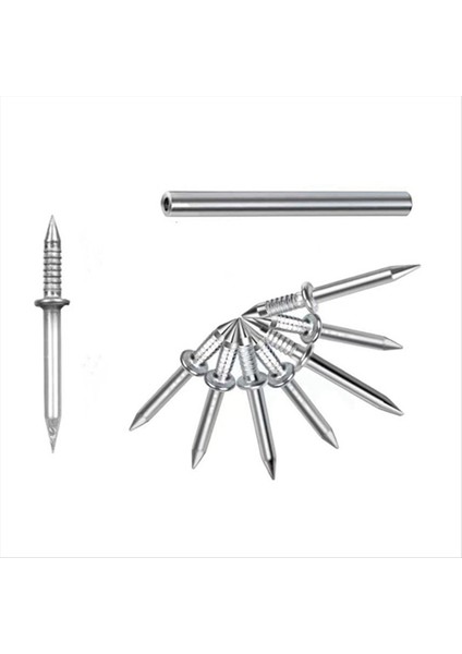 500PCS Çift Kafalı Süpürme Iplik Dikişsiz Çivi Çift Başlı Çiviler 5 Kurulum Aracı ile Görünmez Güvenlik Vidaları (Yurt Dışından) fırsatları