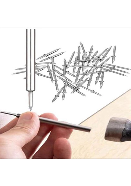 500PCS Çift Kafalı Süpürme Iplik Dikişsiz Çivi Çift Başlı Çiviler 5 Kurulum Aracı ile Görünmez Güvenlik Vidaları (Yurt Dışından) indirimleri