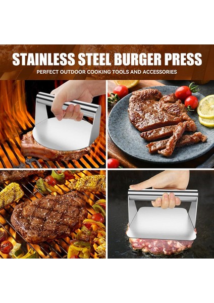 2pcs Burger Press Hamburger Press 5 5inch Round &amp Square Smash Burger Press Hamburger Smasher Aracı (Yurt Dışından) fiyatları