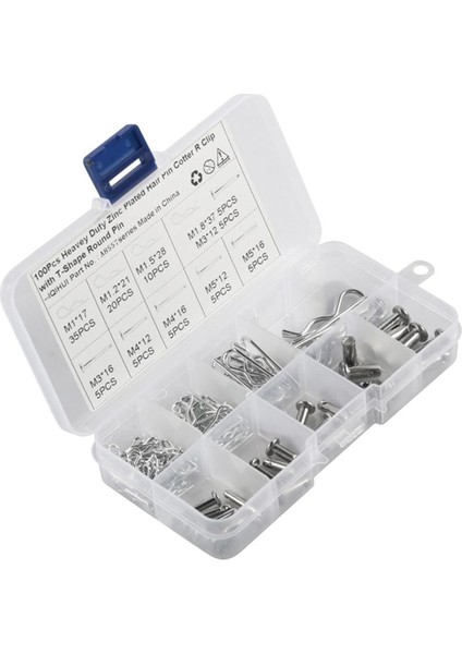 100PCS Karbon Çelik Çinko Kaplama R Hitch Pim Traktör Klipsli Cotter Pimi Araba Mekaniği Garajlar Atölyeleri Klipsler (Yurt Dışından) fiyatları
