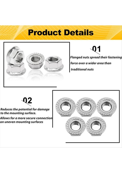 16 Pack M10 Tutulmuş Flanş Altı Somunları M10-1 5mm Altı Flanş Fındık Dıy Ana Mekanizması Için Kilitleme Yedek Somun (Yurt Dışından) fırsatları