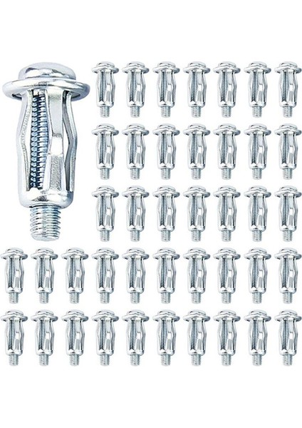 80 Pcs M4 Jack Somun Galvanizli Çelik Petal Somunları Ince Panel Montajı Için Genişleme Ankrajları 0 79 Inç Uzunluğunda (Yurt Dışından)