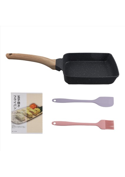 Tamagoyaki Pan Yapışmaz Japon Omlet Pan Yumurta Rulo Çıkarılabilir Anti Anti Haşlama Sökü Soba Mutfak Aksesuarları A (Yurt Dışından) modelleri