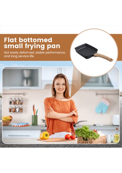 Tamagoyaki Pan Yapışmaz Japon Omlet Pan Yumurta Rulo Çıkarılabilir Anti Anti Haşlama Sökü Soba Mutfak Aksesuarları A (Yurt Dışından) fırsatları