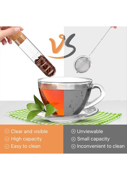 6 Adet Cam Çay Infüzörü Kapaklı Cam Süzgeçler Çay Için Yeniden Kullanılabilir Cam Difüzör Bardaklar Için Temiz Çay Süzgeç Kupalar (Yurt Dışından) modelleri