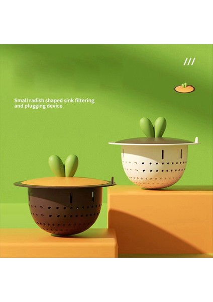 2pcs Karikatür Turp Şekli Lavabo Çöp Süzgeci Mutfak Banyo Lavabo Anti-Tıkaç Drenaj Filtresi Beyaz (Yurt Dışından) indirimleri