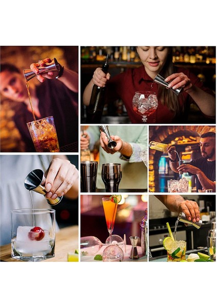 Ruh 25ML/50ML Ölçer Çekme Tedbir Gin Jigger Craft Çift Içecekler Parti Şarap Içeceği Shaker (Yurt Dışından) indirimleri