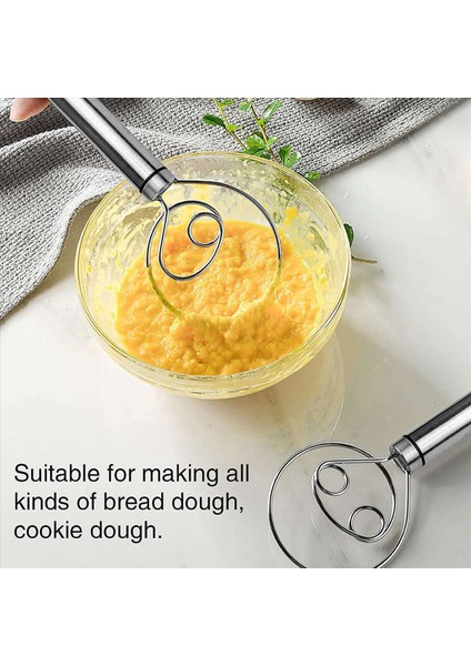 Danimarka Hamuru Çırpma 4 Paket Premium Paslanmaz Çelik Hollandalı Çırpma Büyük El Miktarı Ekmek Pasta Pizza Için Zanaatkar Blender (Yurt Dışından) fiyatları