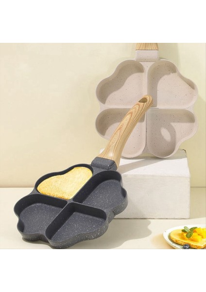 Kalp Şeklindeki Yumurta Tavası Mini Yumurta Hamur Tatlısı Tava Hamburger Biftek 4 Izgara Kahvaltı Tavası Beyaz (Yurt Dışından) modelleri