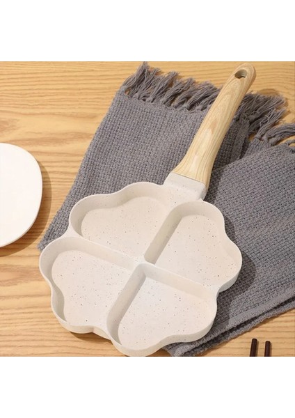 Kalp Şeklindeki Yumurta Tavası Mini Yumurta Hamur Tatlısı Tava Hamburger Biftek 4 Izgara Kahvaltı Tavası Beyaz (Yurt Dışından) indirimleri