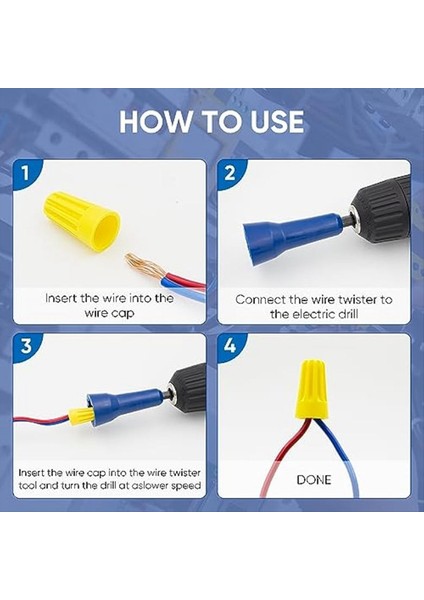 Tel Somun Twister Tel Büküm Aracı Bükümlü Tel Konektör Soketi Matkap Tel Konektörü Sürücüsü Için Tel Twister Aracı (Yurt Dışından) indirimleri