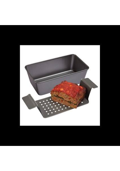 12 Inç Chicago Metalik Profesyonel Sağlıklı Köfte Tavası Yapışmaz Barbekü Tepsisi Dikdörtgen Somun Tavası Ekleme Rafı (Yurt Dışından)