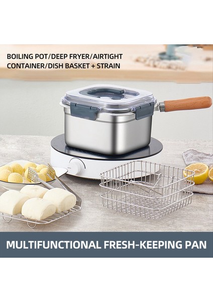 Tava Açık Gıda Saklama Kutusu Taşınabilir Derin Fritöz Buharlı Gaz Elektrikli Pişirme Potu Mutfak Eşyaları (Yurt Dışından) fiyatları
