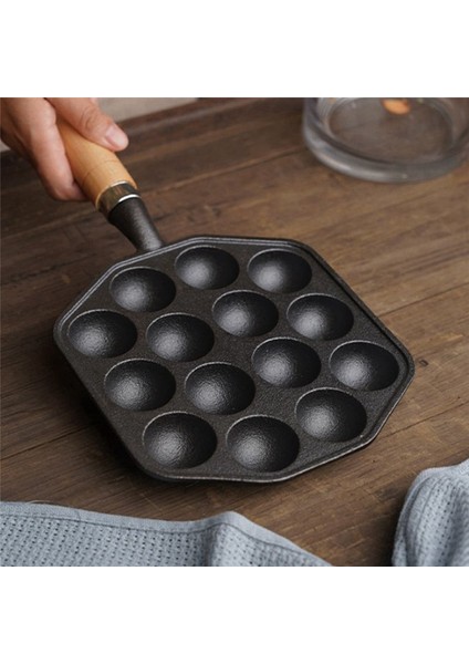 Takoyaki Pişirme Tavası 14 Boşluklar Çok Fonksiyonlu Barbekü Plakası Yapışmaz El Pişirme Araçları Restoran Tenceresi (Yurt Dışından) indirimleri