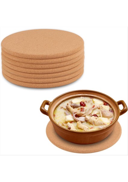 8 Bardak Paketi Yuvarlak Tencere Bardak Altlıkları Saksılar Için Kupası Bardak Altlıkları Güveç Yemekleri Tavalar Mutfak ve Restoran (Yurt Dışından) fiyatları