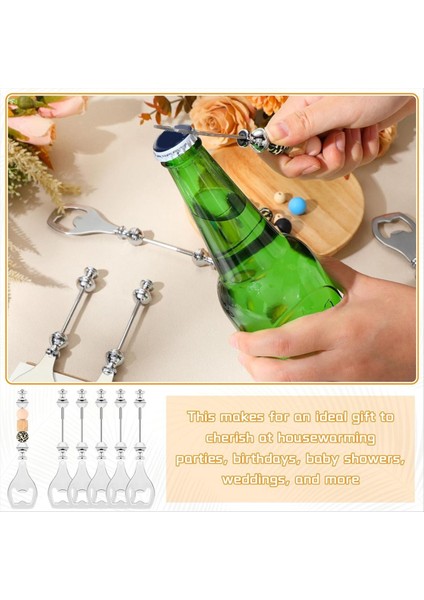 6 Adet Boncuklu Bira Açıcı Yeniden Kullanılabilir Şişe Açıcı Dekoratif Boncuklu Şişe Açıcı Barmenler Için Diy Boncuk Şişe Açıcı (Yurt Dışından) modelleri