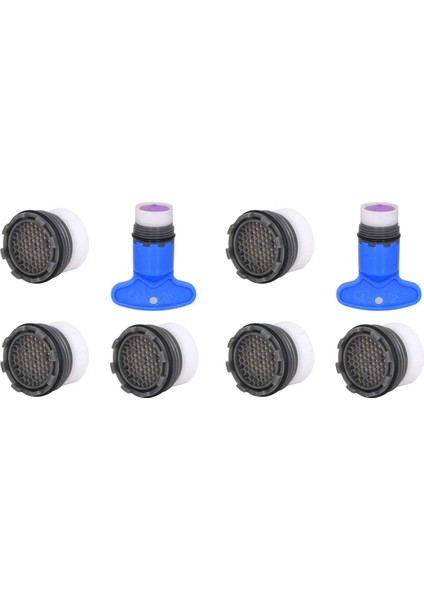 1 2gpm Musluk Yedek Parça Ekleme Filtresi Kısıtlayıcı Havalandırma 16 5mm 20 Paket (Mavi+Siyah) (Yurt Dışından)
