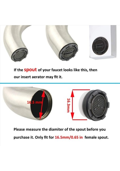 1 2gpm Musluk Yedek Parça Ekleme Filtresi Kısıtlayıcı Havalandırma 16 5mm 20 Paket (Mavi+Siyah) (Yurt Dışından) fiyatları