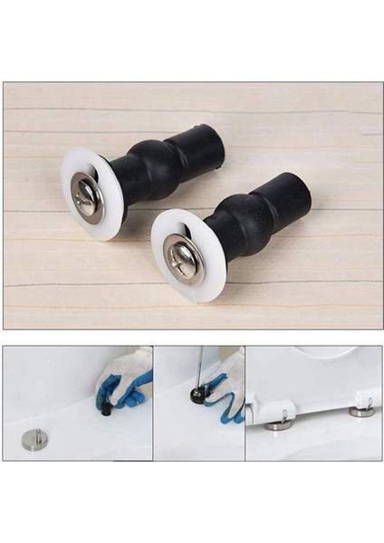 Tuvalet Koltuk Üst Düzeltme Vidaları Sabitleme 4 Çift Evrensel Genişleyen Kauçuk Vidalı Üst Somunlar Delik Menteşeler Bağlantı Parçaları 8pcs (Yurt Dışından) modelleri