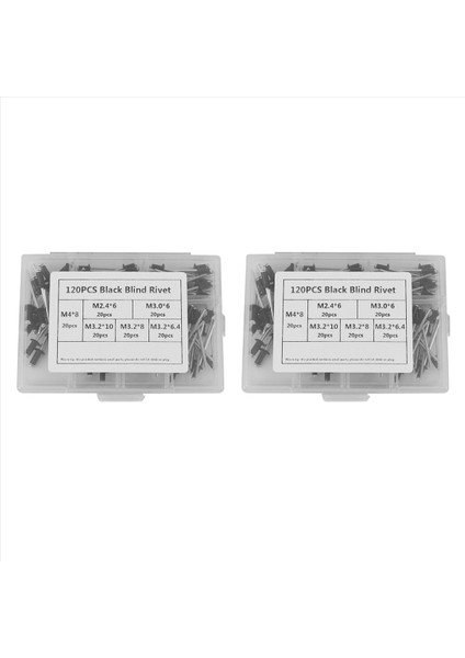 240PCS M2 4 M3 0 M3 2 M4 Siyah Alüminyum Perçinler Tırnak Dekorasyon Perçinleri Mobilya Ürün Yelpazesi Kiti HW078 (Yurt Dışından) fiyatları