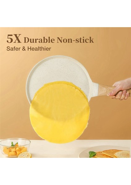 Crepe Pan Pancake Pan Yapışmaz Granit Yumurta Tavası Omlet Pan Crepe Maker Pan Dosa Pan Ekmeği Düz Teşer (Yurt Dışından) fiyatları