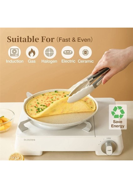 Crepe Pan Pancake Pan Yapışmaz Granit Yumurta Tavası Omlet Pan Crepe Maker Pan Dosa Pan Ekmeği Düz Teşer (Yurt Dışından) fırsatları