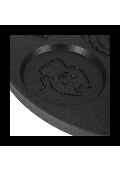 2x Gözleme Makinesi-Yapışmaz Gözleme Pan Griddle Grill Pan Mini Krep Maker 7 Kol Silikon Sap Siyah Hayvan (Yurt Dışından) modelleri