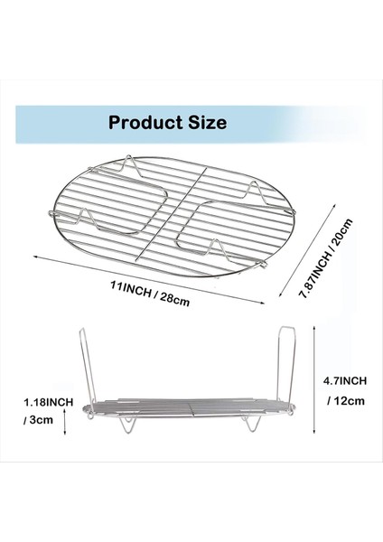 Buhar ve Kızartma Rafı - Ninja Foodi Için Uyumlu Olası Ocak Pro 8 5 Qt MC1000 MC1001 Serisi Slow Offer Crock Pot (Yurt Dışından) indirimleri