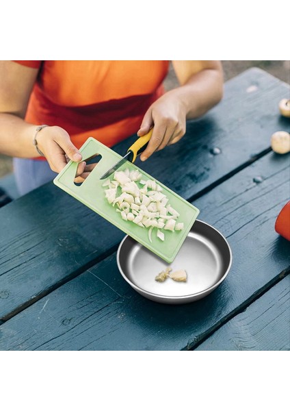 Saf Titanyum Kızartma Tavası Portatif Plaka Açık Hava Kampı Yürüyüş ve Piknikle Dayanıklı Yiyecek Kabı Için Uygun (Yurt Dışından) indirimleri