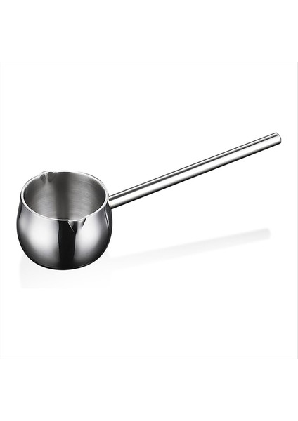 Uzun Saplı Indüksiyonlu Mini Tereyağı Daha Sıcak Süt Isıtıcı Tencere Küçük Tencere SUS316 Tri-Katlı Paslanmaz Çelik (300ML) (Yurt Dışından) fiyatları
