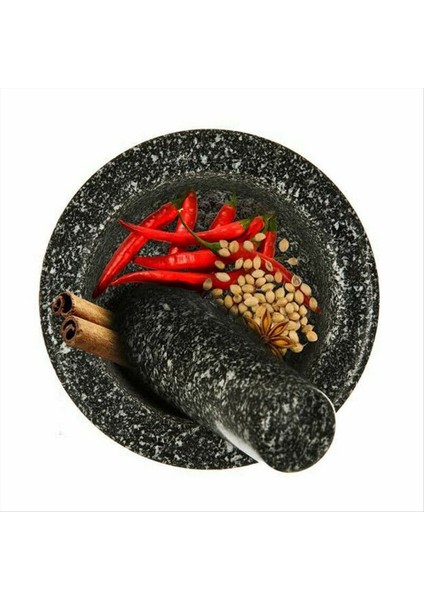2x Granit Desen Havaneli Set Taş Baharat Öğütücü Katı Öğütücü Pişirme Seti (Yurt Dışından) indirimleri