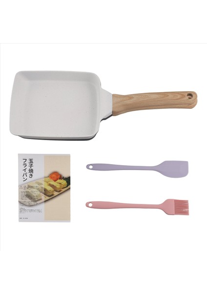 Tamagoyaki Pan Yapışmaz Japon Omlet Pan Yumurta Rulo Çıkarılabilir Anti Anti Haşlama Sökü Soba Mutfak Aksesuarları B (Yurt Dışından)