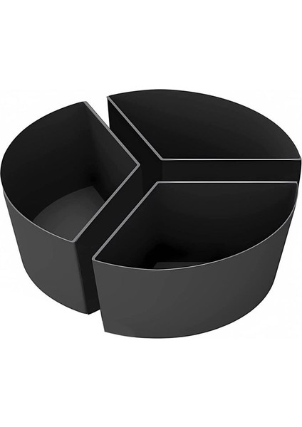 Yavaş Ocak Astarları 3&#39 Ü 1 Arada Silikon Yavaş Ocak Bölücü Fit 6qt Oval ve Yuvarlak Tencere Bölücü (Siyah) (Yurt Dışından)