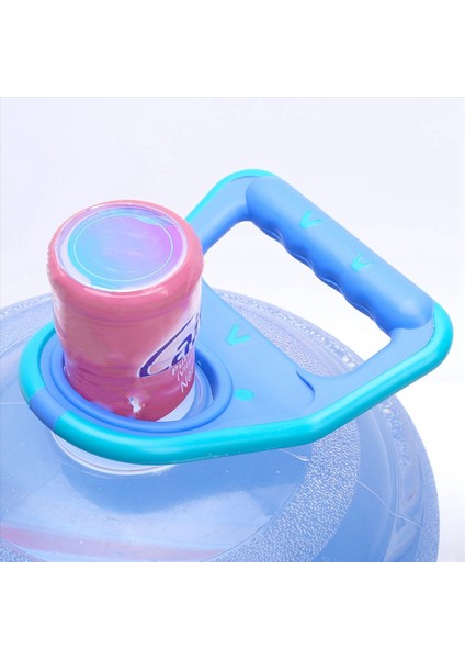 4x Su Kova Kovası Tutamağı 5 Galon Içme Suyu Şişesi Taşıyıcı Kauçuklu Kayma Önleyici Tutucu Mavisi ile Kaldırıcı (Yurt Dışından) modelleri