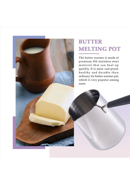 1000ML Tereyağı Isıtıcı Paslanmaz Çelik Süt Sıcak Tenceresi Saplı Tavalı Tavalı Türk Kahve Çikolata Eritme Potu (Yurt Dışından) modelleri