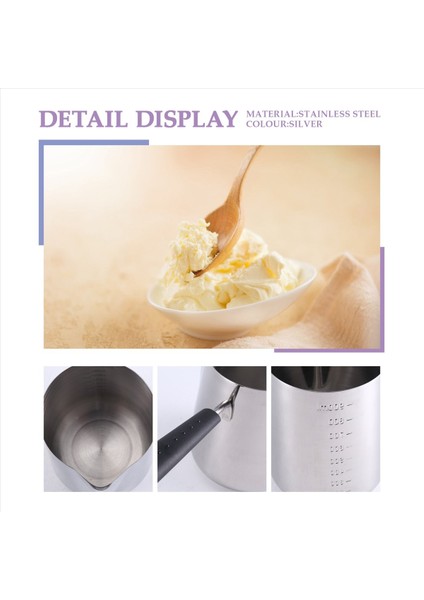 1000ML Tereyağı Isıtıcı Paslanmaz Çelik Süt Sıcak Tenceresi Saplı Tavalı Tavalı Türk Kahve Çikolata Eritme Potu (Yurt Dışından) indirimleri