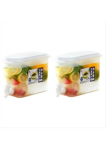 3 5l Büyük Kapasiteli Soğuk Su Şişesi Musluk Buzdolabı ve Buzlu Içecek Kutusu ile Soğuk Su Şişesi (Yurt Dışından)