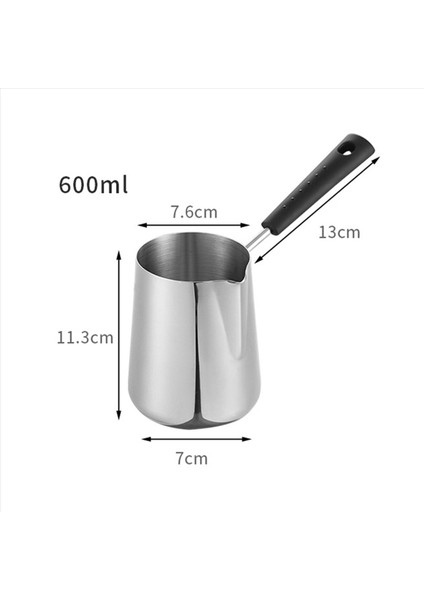 2x 600ML Süt Tereyağı Isıtıcı Tencere Türk Kahve Potu Paslanmaz Çelik Ocak Eritme Tenceresi Çay Için Spout Isıtma (Yurt Dışından) fırsatları