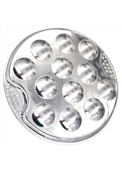 4 Set Paslanmaz Çelik Salyangoz Escargot Plakası 12 Bölmeli Izgara Salyangoz Aracı 12 Izgara Kabuklu Tepsi (Yurt Dışından) fırsatları