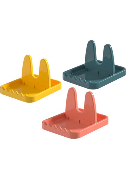 3pcs Katlanabilir Pot Kapak Kaşık Tutucu Stand Pan Kapağı Raf Sofra Takım Raf Mutfak Organizatör (Yurt Dışından)