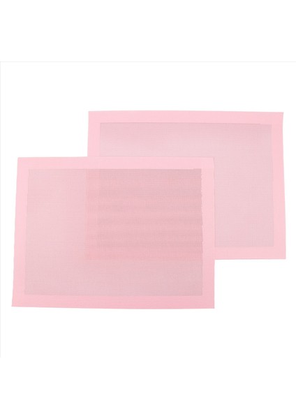 Delikli Fırın Paspasları Yarım Sayfa Için 2 Adet Pembe Silikon Paspas Ekmek/pasta Yapmak Için Yapışmaz Yeniden Kullanılabilir Fırın Astarları (Yurt Dışından) modelleri