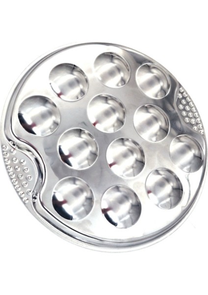 2 Set Paslanmaz Çelik Salyangoz Escargot Tabağı 12 Bölmeli Izgara Salyangoz Aracı 12 Izgara Kabuklu Tepsi (Yurt Dışından) indirimleri