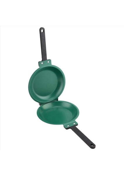 2x Tavan Çift Side Tavan Tavası Yapışmaz Flip Katlama Katlama Tavası Bbq Kararlı ve Dayanıklı Pişirme Aracı (Yurt Dışından) fiyatları