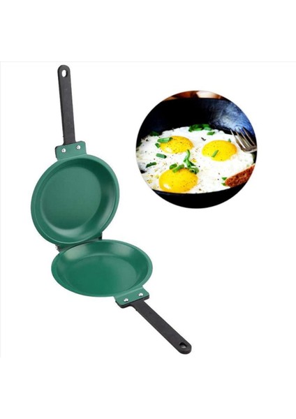 2x Tavan Çift Side Tavan Tavası Yapışmaz Flip Katlama Katlama Tavası Bbq Kararlı ve Dayanıklı Pişirme Aracı (Yurt Dışından) modelleri