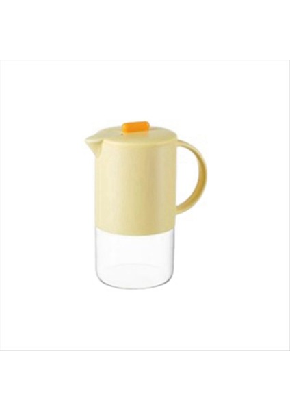 Taşınabilir Cam Su Sürahi ile Kapak Mutfak Kahve Potu Kahve Çay K Yarışıklı Kahve Takımı Teaware 1500ML Sarı (Yurt Dışından)