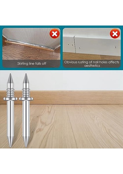 400 Adet Çift Kafalı Süpürgelik Iplik Sorunsuz Çivi Paslanmaya Dayanık (Yurt Dışından) fiyatları